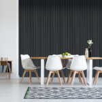 Slatted Acoustic Wall Panel 600 x 2400 - Black Wood